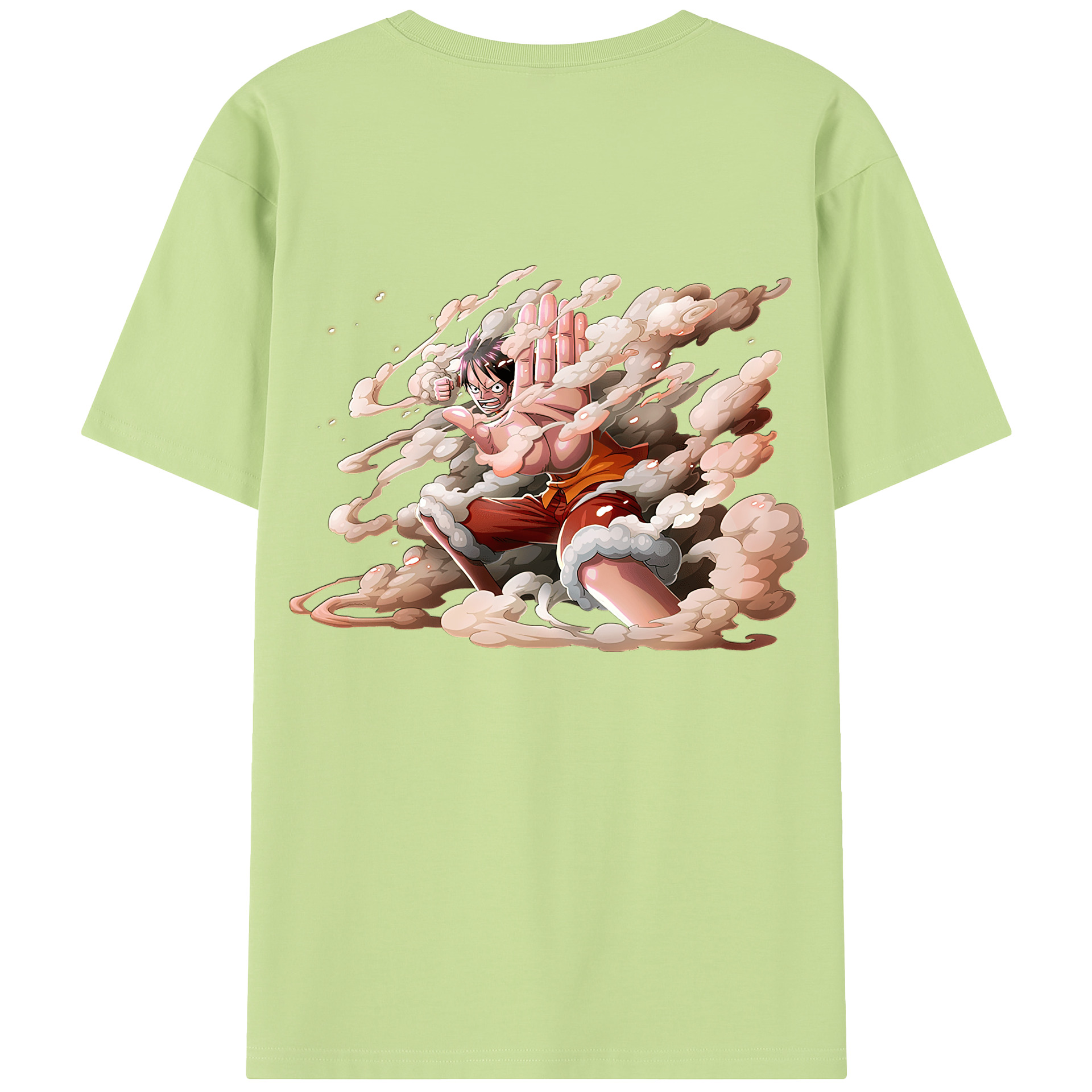 ワンピース モンキー・D・ルフィ ONE PIECE Monkey D. Luffy 綿100％半袖Tシャツ（背面プリント）